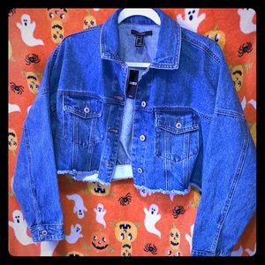 Cute jean jacket cropped